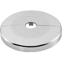 tecuro Badarmatur Scharnierrosette Ø 85 mm x Höhe 8 mm - Kunststoff ABS verchromt