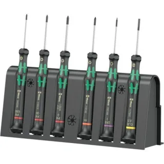Wera 2050/6 Elektroniker Schraubendrehersatz + Rack
