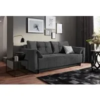 COLLECTION AB Schlafsofa Solar, B: 225 cm, Liegel. 136x200 cm, Bettfunktion, Bettkasten & 1 Zierkissen, Federkern