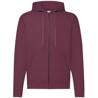 Fruit of the Loom - "Classic" Hoodie mit durchgehendem Reißverschluss für Herren/Damen Unisex (Burgunderrot)
