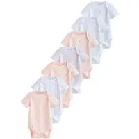Next T-Shirt-Body Kurzärmelige Baby-Bodysuits im 7er-Pack (7-tlg)