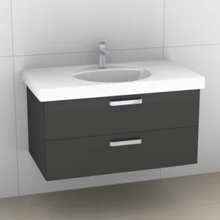 Artiqua 413 Waschtischunterschrank für Preciosa 124230, 124240 Anthrazit Hochglanz, 413-WU2L-K45-701 413-WU2L-K45-7015-51