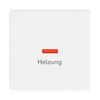 Druckwippe Doppelwippe Heizung-Notschalter 1789 H-84 weiß (glänzend), Retail