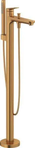 Duravit Wave Einhebel-Wannenmischer bodenstehend Bronze Gebürstet 50x312x947 mm - WA5250000004 WA5250000004