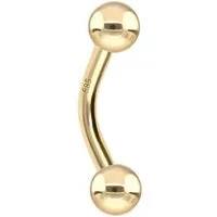 PIERCINGLINE Bauchnabelpiercing 14/18 Karat Gold Banane (Bananen, 1-tlg)