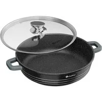 Scheffler Suppentopf Kochtopf 20/24/28/32/36 cm Servierpfanne Bratentopf Topf Induktions, Aluminium (2 Silikon Griffschutz, Spülmaschinengeeignet, für alle Herdarten), Induktion