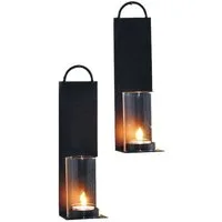Spetebo Wandkerzenhalter Wandkerzenhalter - 2er Set - für Teelichter (Set)
