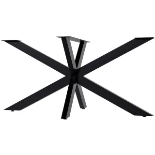 CLP Tischbein, Schwarz, Metall, 150x71x78 cm, Esszimmer, Tische, Esstische, Tischsysteme
