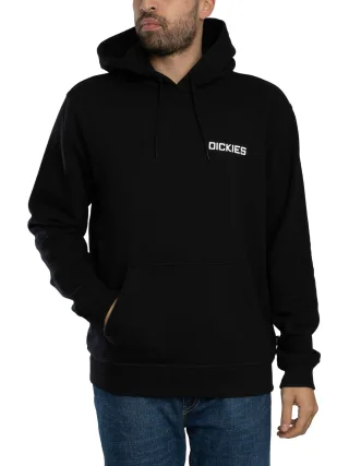Dickies Payson Rückengrafik-Pullover-Hoodie, Schwarz