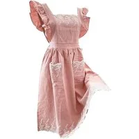 Agger Kochschürze Küchenschürzen für Damen Damenkleider-Gartenarbeitsschürze, (Elegant verstellbar mit Taschen), Zum Kochen, Backen, Reinigen, Arbeiten, Malen, Garten