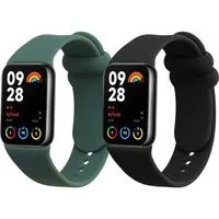 kwmobile 2x Uhrenarmband für Xiaomi Mi Band 8 Pro Armband Smartwatch, 2-tlg., Fitnesstracker Band Set aus TPU Silikon - Ersatzarmband Smartwatch