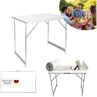 Lemodo Arbeitstisch Mehrzwecktisch 3-teilig, höhenverstellbar, 3-teilig, höhenverstellbar, bis 30kg belastbar, klappbar