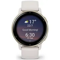 Garmin vivoactive 5 Sportuhr elfenbein/cremegold Smartwatch