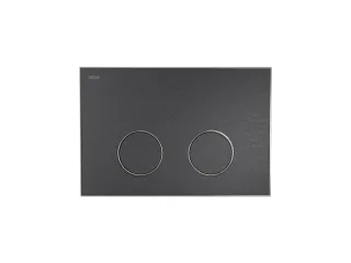 MEPA Frame Betätigungsplatte 2-Mengen Schwarz-Mattsilber, 421061 421061