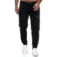RedBridge Jogginghose mit seitlichem Logomuster und Reißverschlusstaschen
