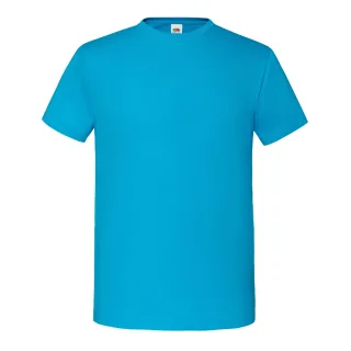 Fruit of the Loom Herren Iconic Premium Ringspun Baumwolle T-Shirt (Azurblau)