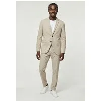 Jack & Jones Anzug JPRFRANCO Extra schmal, pflegeleicht, stilvoll mit fallendem Revers Materialmix aus Polyester, Viskose und Elasthan