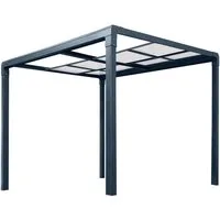 osoltus Terrassendach osoltus Terrassendach Veranda freistehend mit Schiebedach 3x3m