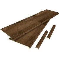 neu.holz Treppenstufen-Set, Set, 2 St., »Bunschoten« Treppenverkleidung 2er Set Dunkler Holzton