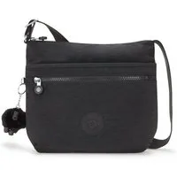 KIPLING Schultertasche ARTO M, Umhängetasche, Black Noir (schwarz), Schultertasche mit Reißverschluss