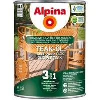 Alpina Holzöl Gartenholz-Öl 3in1 2,5 Liter