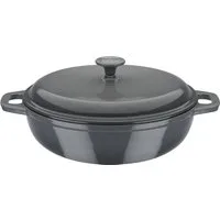GSW Schmortopf grey, Gusseisen (1-tlg), Induktion