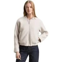 TOM TAILOR Denim Cabanjacke mit weichem Teddyfell-Fleece