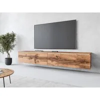 Home affaire Lowboard LOWBOARD VERA, wahlweise mit oder ohne Beleuchtung, Modernes griffloses TV-Board, 180 cm TV-Schrank, stehend und hängend