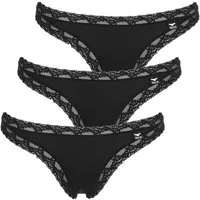 like it! String 3er Pack Damen String Olivia (Packung, 3-St) Zwickel
