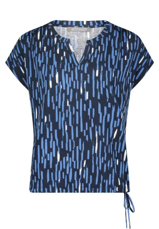 Betty & Co - Casual-Shirt dunkelblau/blau - Gr. - S