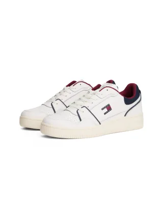 Tommy Jeans Sneaker "TJM RETRO BASKET", Freizeitschuh, Halbschuh, Schnürer mit Lochmuster