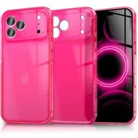 Nalia Smartphone-Hülle Apple iPhone 17 Pro 16 cm (6,3 Zoll), Leuchtende Neon Farbe / Durchsichtig / Anti-Gelb / Soft TPU & Flexibel