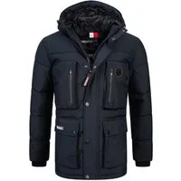 Geographical Norway Winterjacke Herren Winterjacke Parka mit Kapuze H-241