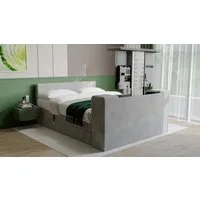 PAARA Boxspringbett mit TV Lift elektrisch verstellbar mit Motor mit alles - Modell 25GM, mit Belüftungssystem