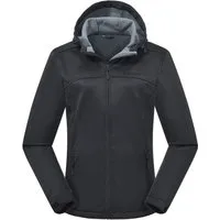 ATLASLAVA Softshelljacke Damen Wasserdicht Atmungsaktiv Leicht (1-St) Fleece Kapuze Übergangsjacke für Laufen Wandern