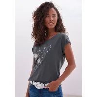 Vivance by Lascana T-Shirt mit Frontdruck "Pusteblume" Sommershirt aus weicher Baumwoll-Qualität