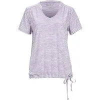 Killtec T-Shirt WMN TSHRT F Gestreiftes, schnelltrocknendes Funktionsshirt mit verstellbarem Saum