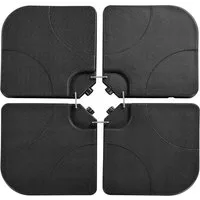 Yaheetech Schirmständer 4-Teiliger Sonnenschirmständer Befüllbar, 103,5 × 103,5 cm Ampelschirmständer Verbindbar