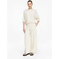 comma 7/8-Hose Hose Fließende Wide-Leg-Hose aus softem Jersey mit Elastikeinsatz