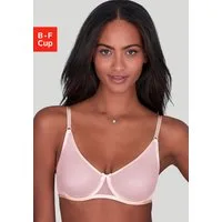 Vivance by Lascana T-Shirt-BH Finja mit Bügel aus transparentem Soft-Mesh, transparente Unterwäsche