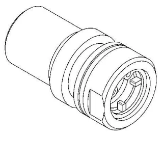 KWC Aquarotter Anschlussstutzen, AQUAJET-Slimline, 9 l, 48 mm, 2030058667, 2030058667 2030058667