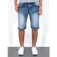 ESRA Jeansshorts Jeans Shorts Herren Jeansshorts Stretch Sommer Hose bis Übergröße Herren Jeans Shorts Herren Sommerhose Stretch Hose Herren Capri Jeans