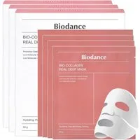 Biodance Gesichtsmaske Biodance Bio Collagen Real Deep Maske Hautpflege Anti-Aging, 12-tlg., Tiefenwirksame Feuchtigkeitspflege, Antioxidativer Schutz
