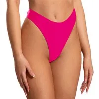 Aquarti Bikini-Hose Tanga Thong Bottom Hohe Taille