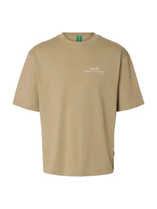 ANNARR - ANROKHOLM LOGO SS O-NECK TEE Weathered Teak - Gr. - XL