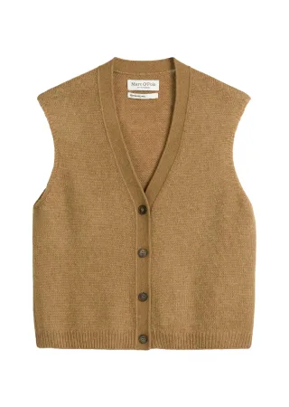 Marc OPolo Casual - Ärmellose Strickweste braun - Gr. - XS