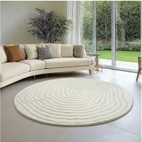 the carpet Teppich Everest, rund, Höhe: 14 mm, moderner Wohnzimmer Teppich hohe Flordichte