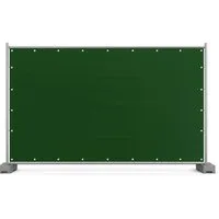 EraGreen Sichtschutzelement Bauzaunplane Sichtschutz-Plane PE-Gewebe mit Ösen Abdeckplane, (grün, 1,76m x 3,41m)