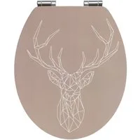 WENKO WC-Sitz Stag (1-St), MDF/Bambus, mit Absenkautomatik