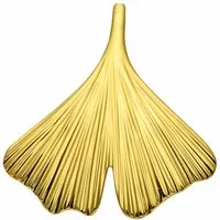 Adelia´s Kettenanhänger Damen 375 Gold Anhänger Ginkoblatt, Goldschmuck für Damen
